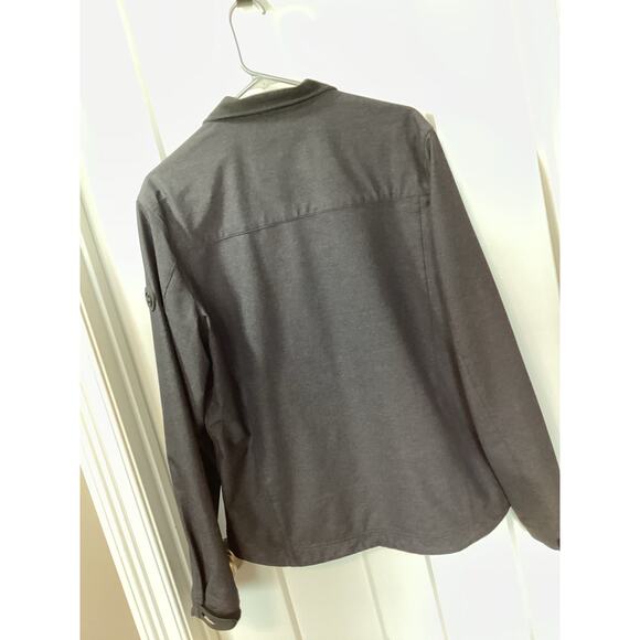 Michael Kors Men's Bommer biker Full Zip Jacket Dark Gray size medium - Picture 6 of 12